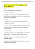 PLC Exam Questions With All Correct & Verified Answers