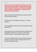 HSPA CRCST FINAL EXAM AND PRACTICE EXAM  QUESTIONS 2025 NEWEST EXAM COMPLETE 500  QUESTIONS WITH DETAILED VERIFIED ANSWERS  &lpar;100&percnt; CORRECT ANSWERS&rpar; &sol;A&plus; GRADE STUDY  MATERIAL&sol; BRAND NEW&excl;&excl;&excl;