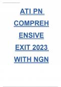 Ati pn comprehensive exit 2023 with ngn Questions And Answes 100 &percnt; Passing Score Guaranteed
