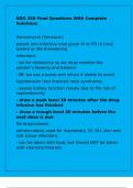 NSG 250 Final Questions With Complete Solutions