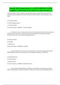 Florida NHA Exam Review LATEST EDITION WITH CORRET ANSWERS SOLUTION GUARANTEED A&plus;
