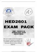 HED2601 LATEST EXAM PACK 2025 &lbrace;DETAILED QUESTIONS AND ANSWERS&rcub;
