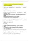 EDKP 396 &ndash; Midterm Exam&colon; Questions With Verified Solutions