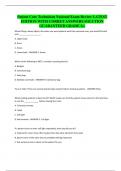 Patient Care Technician National Exam Review LATEST EDITION WITH CORRET ANSWERS SOLUTION GUARANTEED GRADE A&plus;