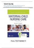 Test Bank for Davis Advantage for Maternal-Child Nursing Care 3rd Edition by Scannell Ruggiero Test Bank With Verified Questions and Answers&comma; ISBN&colon;9781719640985&comma;All Chapter 1-27 Covered&vert;Complete Guide A&plus;&period;