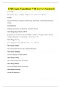 C715 Exam 5 Questions With Correct Answers&excl;&excl;