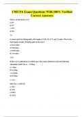 C955 PA Exam Questions With 100&percnt; Verified Correct Answers&period;