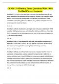 CCAR 121 &num;Dmitry Exam Questions With 100&percnt; Verified Correct Answers&period;