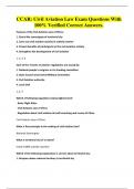 CCAR EXAMS BUNDLE ALL WITH VERIFIED SOLUTIONS