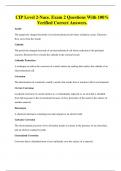 CIP Level 2-Nace&period; Exam 2 Questions With 100&percnt; Verified Correct Answers&period;