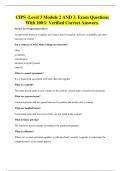 CIPS -Level 3 Module 2 AND 3&period; Exam Questions With 100&percnt; Verified Correct Answers&period;