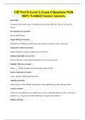 CIP NACE-Level 2&period; Exam 4 Questions With 100&percnt; Verified Correct Answers