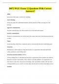 WGU D072 EXAMS BUNDLE ALL WITH VERIFIED SOLUTIONS