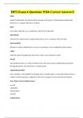 D072 EXAMS BUNDLE ALL WITH VERIFIED SOLUTIONS