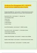 Vertebrate Pest Management MT 1 NEWEST EXAM WITH VERIFIED SOLUTIONS 