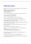 SOEN 342 midterm Questions with Correct Answers 2025 with complete solutions