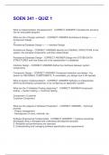 SOEN 341 - QUIZ 1 QUESTIONS & ANSWERS SOLVED 100&percnt; CORRECT&excl;&excl;