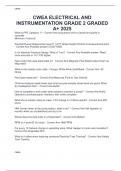 CWEA ELECTRICAL AND INSTRUMENTATION GRADE 2 GRADED A&plus; 2025