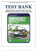 Test Bank for Emergency Medical Responder&semi; First on Scene 11th Edition &lpar;Pearson&comma; 2019&rpar; by Le Baudour&comma; Laurelle and Wesley&comma; Isbn no&semi; 9780134988467&comma; &lpar;Chapters 1-27&rpar; COMPLETE TEST BANK&excl;&excl;&excl;&excl;&excl;&excl;&excl;&excl;&excl;&excl;&excl;&excl;&excl;&excl;&excl;&excl;&excl;&excl;