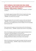NCCT SURGICAL TECH EXAM 2025 REAL EXAM &lpar;Latest 2025 &sol; 2026 Update&rpar; Questions and Verified Answers &vert; 100&percnt; Correct &vert; Grade A&plus;