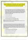 HESI RN PHARMACOLOGY &vert; REAL EXAM &vert; WITH ALL QUESTIONS AND CORRECT ANSWERS WITH RATIONALES &lpar;100&percnt; CORRECT ANSWERS&rpar; RN HESI PHARMACOLOGY WITH NGN LATEST VERSIONS