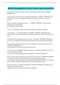 MPRE MAXIMIZER questions and answers