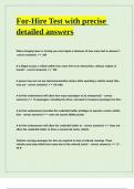 For Hire Endorsement multiple choice exam with verified answers 