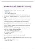 biol201 MIDTERM - concordia university Explore New  Actual Questions and Answers&vert;2025 Update&vert; 100&percnt; Correct&period;