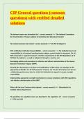 CIP General questions &lpar;common questions&rpar; with verified detailed solutions
