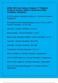 GNRS 555 Lab Values Chapter 17 Medical Surgical &lpar;Lewis&rpar; Adult II Questions With Complete Solutions
