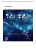Full Test Bank For Interpersonal Relationships Professional Communication Skills For Nurses 9th Edition By Elizabeth Arnold&comma; Kathleen Boggs