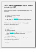 2025 ACLS VERIFIED QUESTIONS AND ANSWERS &vert;READY TO PASS