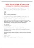 ASE A1 &lpar;Engine Repair&rpar; Practice Test - Cumulative questions and answers