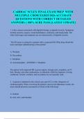 CARDIAC NCLEX FINAL EXAM PREP  WITH  MULTIPLE CHOICES2025&sol;2026 ACCURATE  QUESTIONS WITH CORRECT DETAILED  ANSWERS &vert;&vert; 100&percnt; SURE PASS &lbrack;LATEST UPDATE&rsqb; 