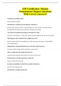 ASE Certification -Manual Transmission Chapters Questions With Correct Answers&excl;&excl;