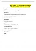 ASE Brake Certification Vocabulary Questions With Correct Answers&excl;