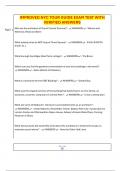 IMPROVED NYC TOUR GUIDE EXAM TEST WITH VERIFIED ANSWERS
