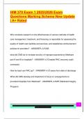 HIM 370 Exam 1 2025&sol;2026 Exam  Questions Marking Scheme New Update  &vert; A&plus; Rated 