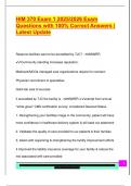 HIM 370 Exam 1 2025&sol;2026 Exam  Questions with 100&percnt; Correct Answers &vert;  Latest Update 