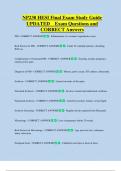 NP230 HESI Final Exam Study Guide  UPDATED    Exam Questions and  CORRECT Answers 
