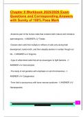 Chapter 8 Workbook 2025&sol;2026 Exam  Questions and Corresponding Answers  with Surety of 100&percnt; Pass Mark 