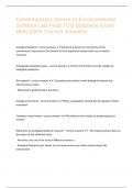 Contemporary Issues in Environmental Science Lab Final TCU &lpar;Slattery&rpar; Exam With 100&percnt; Correct Answers