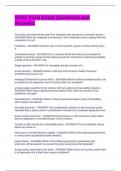 XCEL Final Exam Questions and Answers