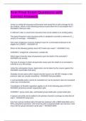 Xcel Final Exam Questions with Correct Answers
