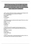 NR293 Pharmacology EXAM PREP 2025&sol;2026  ACCURATE QUESTIONS WITH CORRECT  DETAILED ANSWERS &vert;&vert; 100&percnt; GUARANTEED  PASS <RECENT VERSION> 