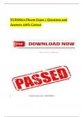 NURS8024 Pharm Exam 1 Questions and Answers 100&percnt; Correct