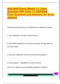 NSG 6005 Pharm Weeks 1-3  &lpar;from  Operation FNP Class 11&rpar; 2025&sol;2026  Exam Questions and Answers &vert; A&plus; Score  Assured 