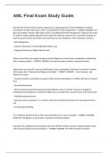 AML Final Exam Study Guide&period;