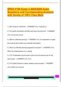 SPEA V184 Exam 2 2025&sol;2026 Exam  Questions and Corresponding Answers  with Surety of 100&percnt; Pass Mark