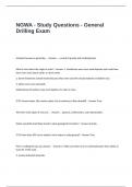 NGWA - Study Questions and Answers - General Drilling Exam